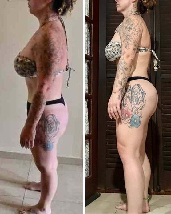 Antes e depois grade